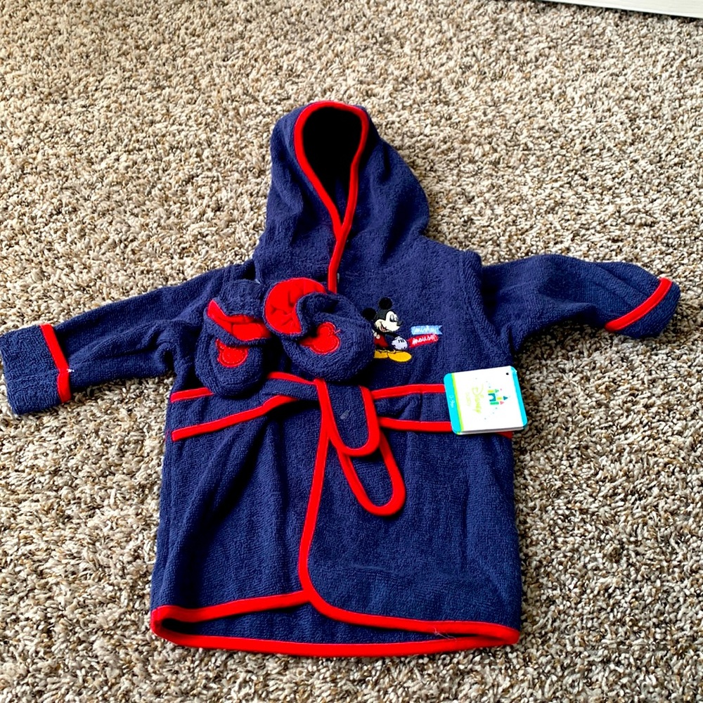 Mickey Mouse Robe and Slippers